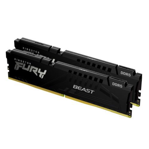 Kingston Fury Beast 64GB DDR5 RAM Kit 5600MHz CL40 Black Heatsink Kingston Fury Beast 64GB DDR5 RAM Kit 5600MHz CL40 Black Heatsink